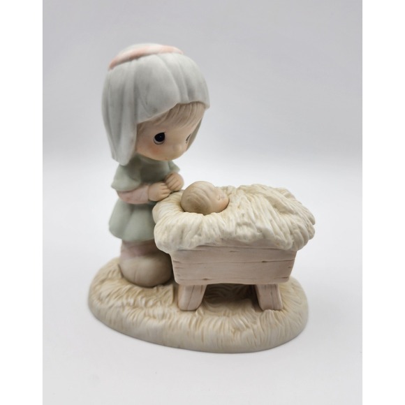 Precious Moments E-5380 A Monarch Is Born Nativity Porcelain Figurine Vintage - Picture 1 of 9
